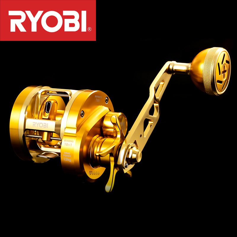 Electric Fishing Reel - JaponRYOBIRyobiVARIUSValius Moulinet à tambour en métal