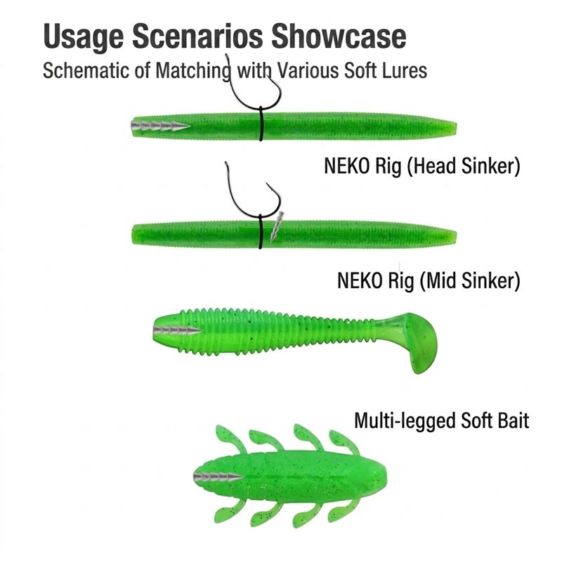 Plombs à ongles en alliage san - Bass Fishing Lure avis et prix