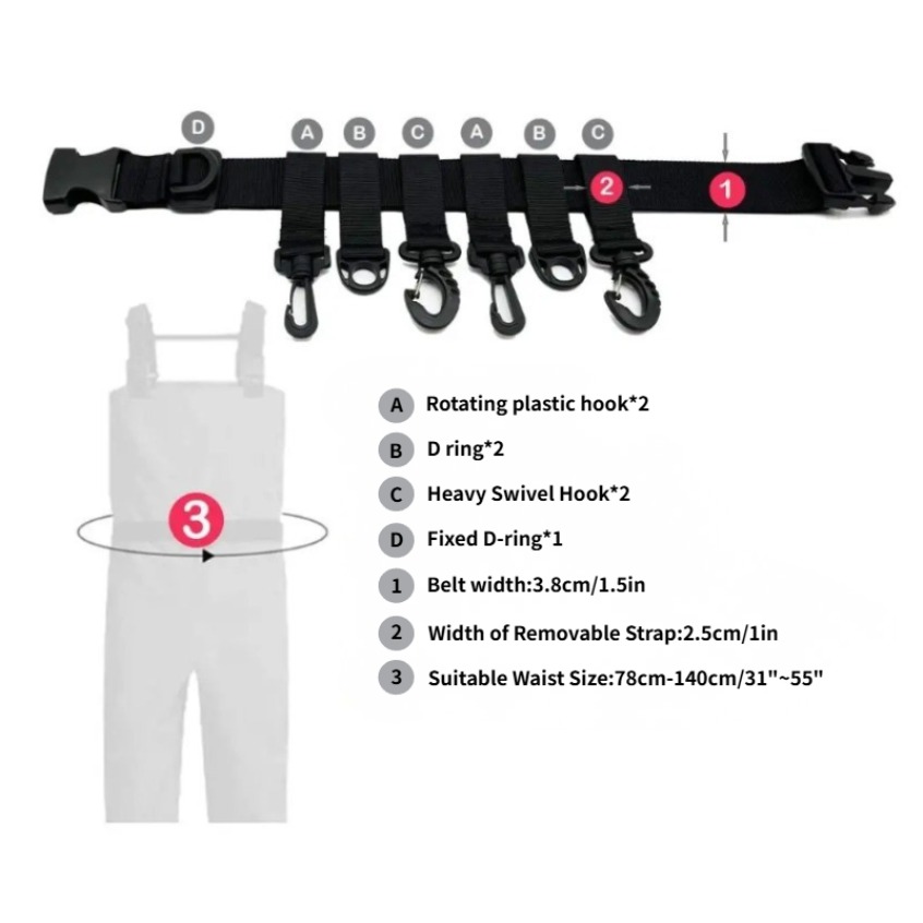 1 Ceinture de pêche réglable a - Fishing Equipment Cheap avis et prix