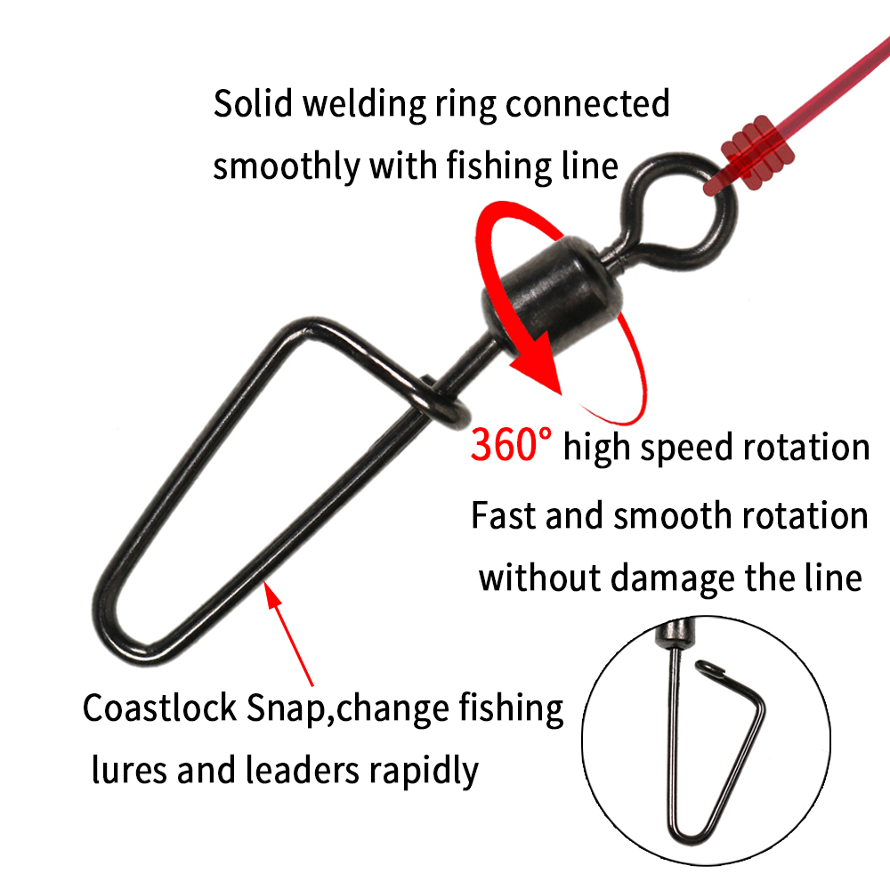 20 PIÈCES # 12 -1/0 Mousqueton - Fishing Equipment Cheap avis et prix