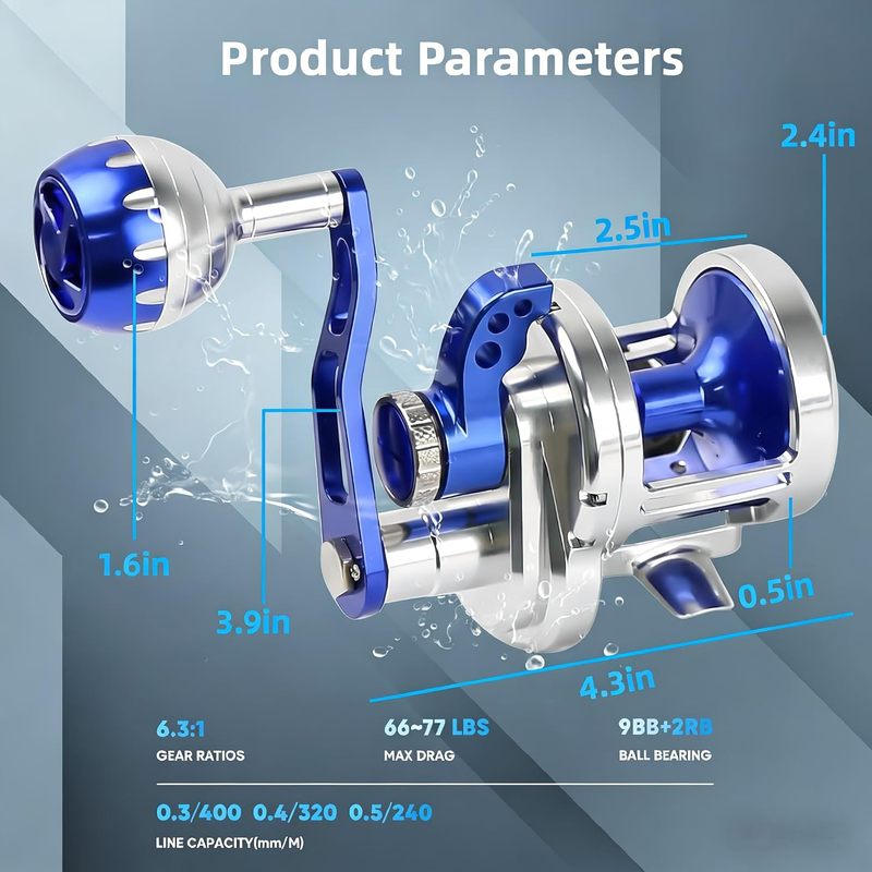 Moulinet de pêche Topline Tack - Electric Fishing Reel avis et prix